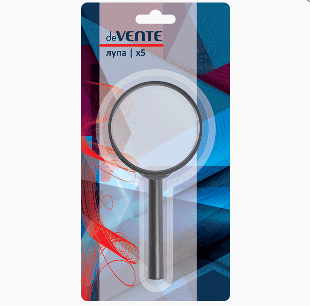 Лупа deVente d=80 мм увеличение x5, 4080301