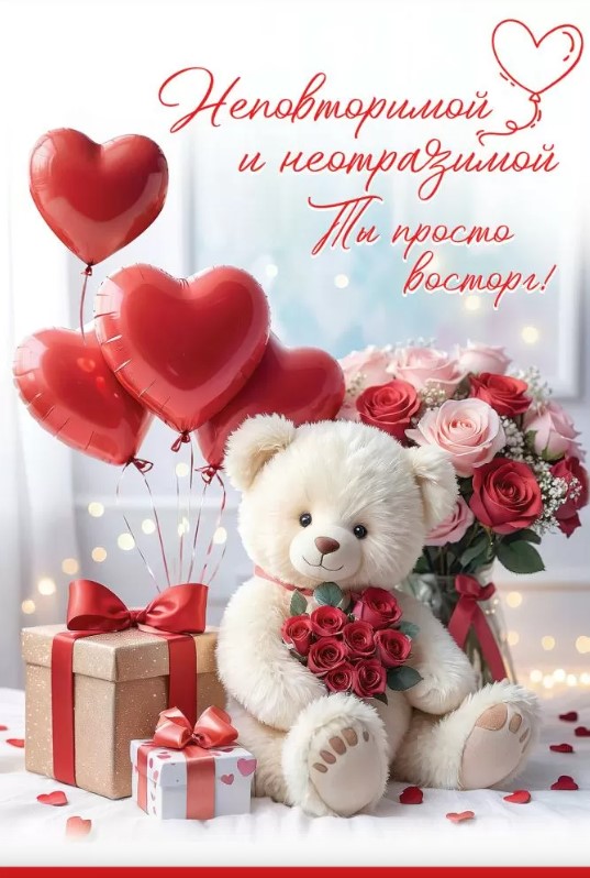 Открытка Неповторимой и неотразимой, 6800721