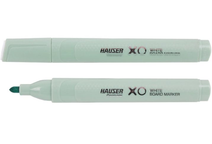 Маркер для белой доски HAUSER корпус треугольный зеленый, H6344GN