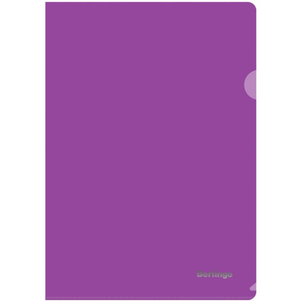 Папка-уголок фиолетовая А4 Berlingo AGp_04107