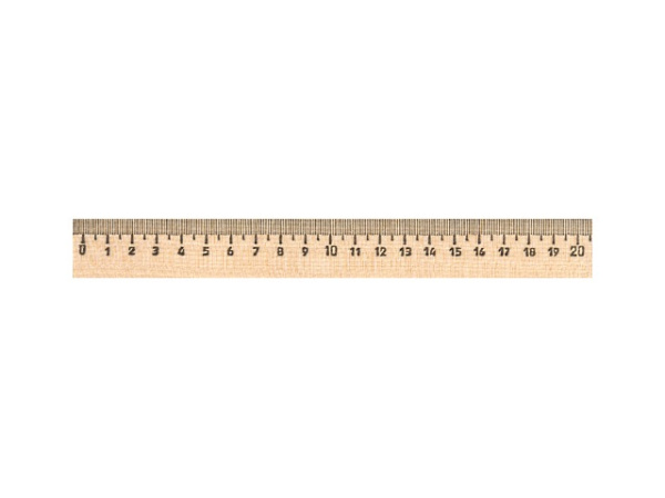 Линейка деревянная 20 см, ЛМП-200